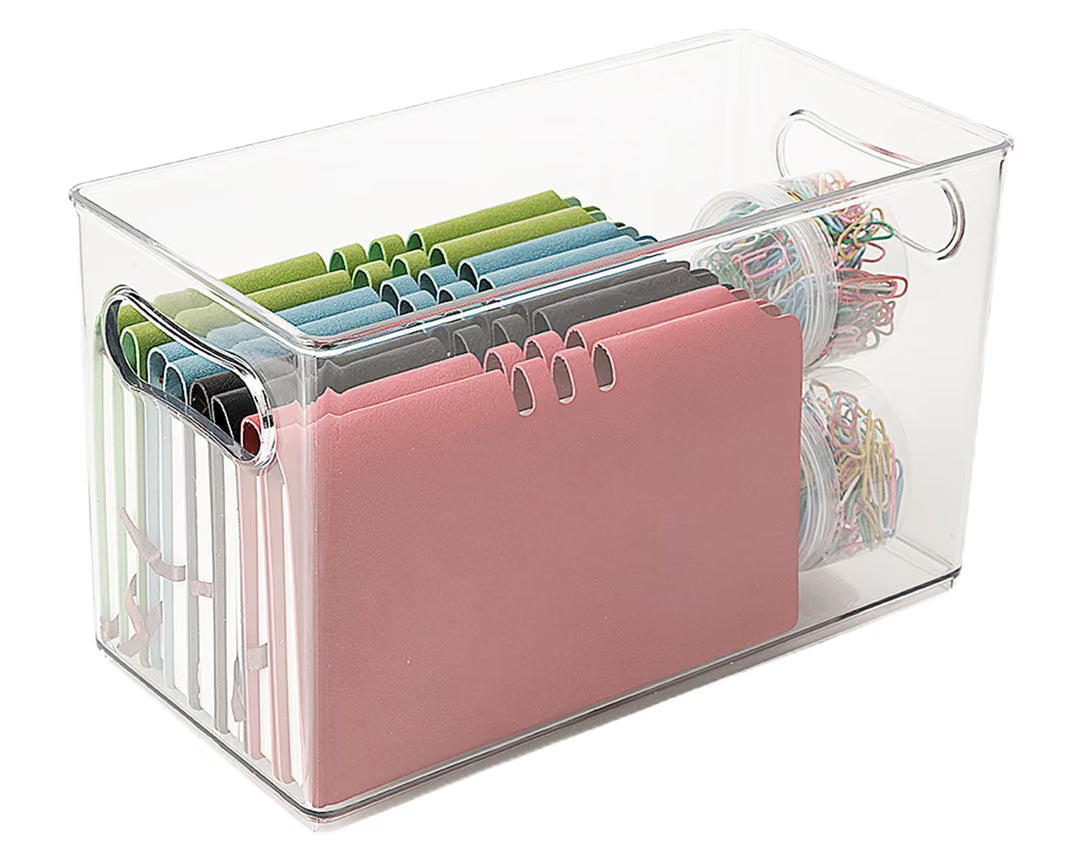 Caja organizadora angosta plástico