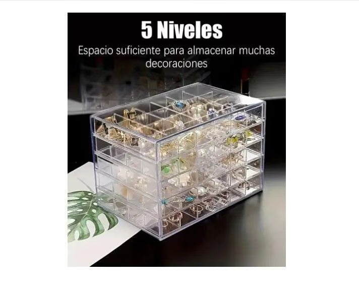 Organizador Exhibidor De Joyas Accesorios De Uñas Acrílico