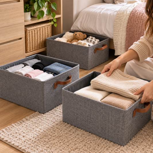 Pack2 Canasta Organizadora Plegable