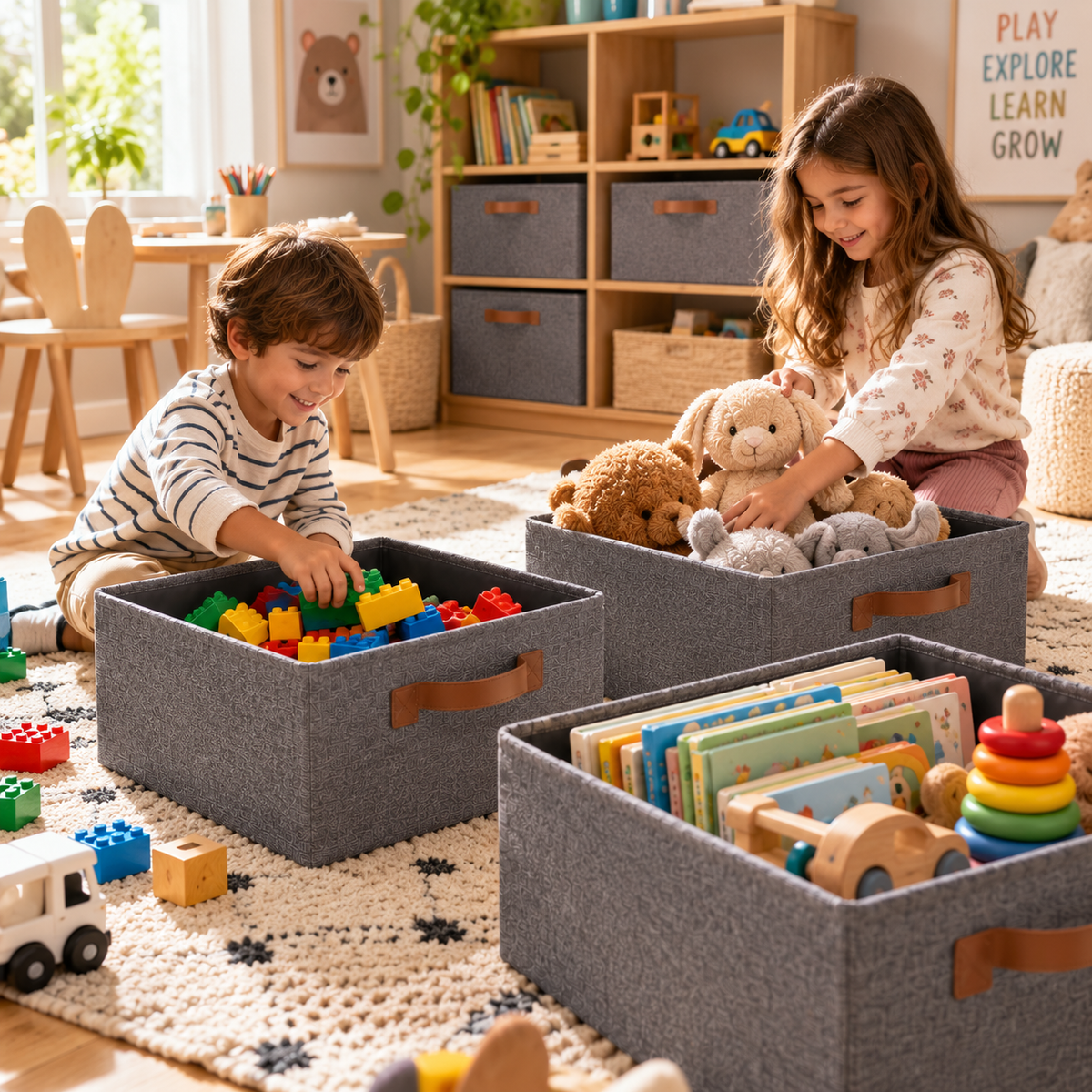 Pack2 Canasta Organizadora Plegable
