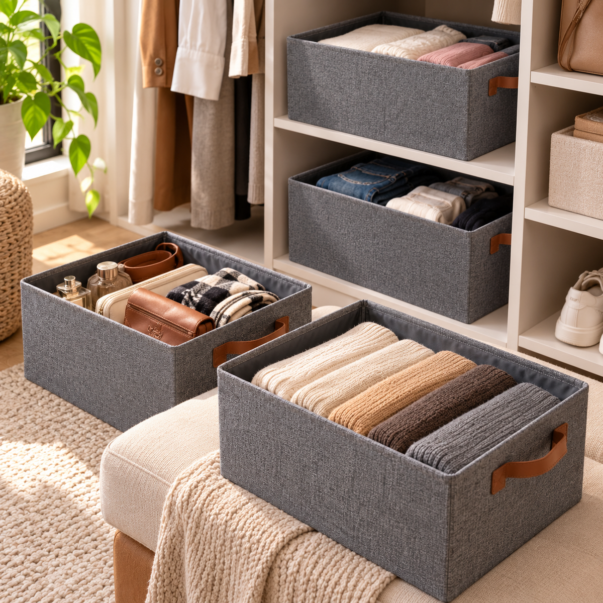 Pack2 Canasta Organizadora Plegable