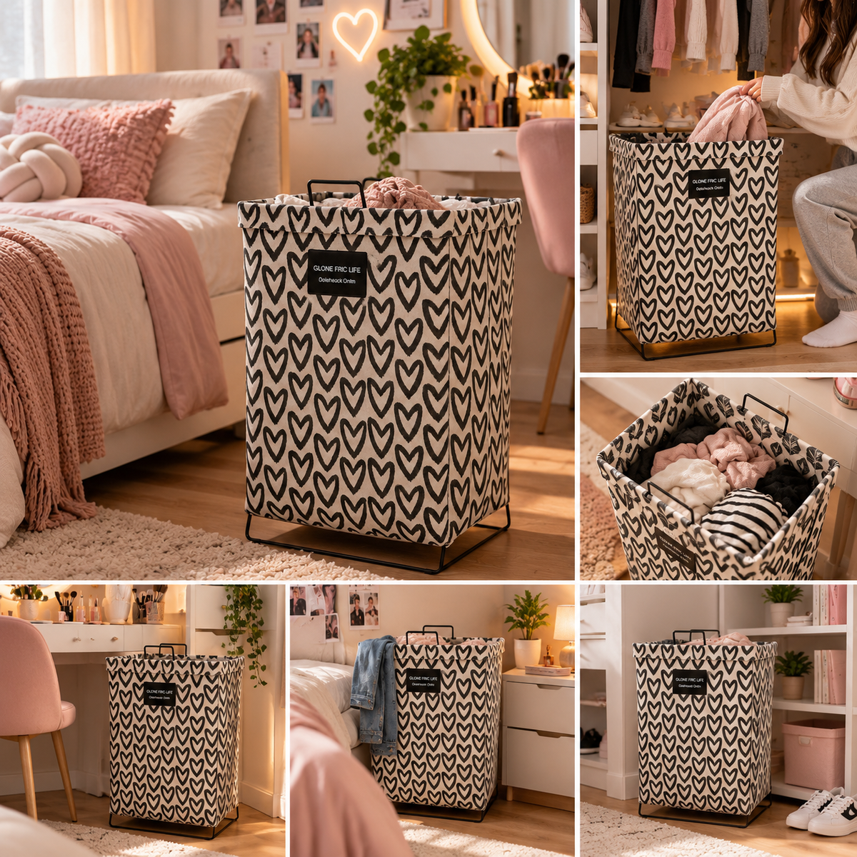 Cesta canasto para ropa o accesorios.