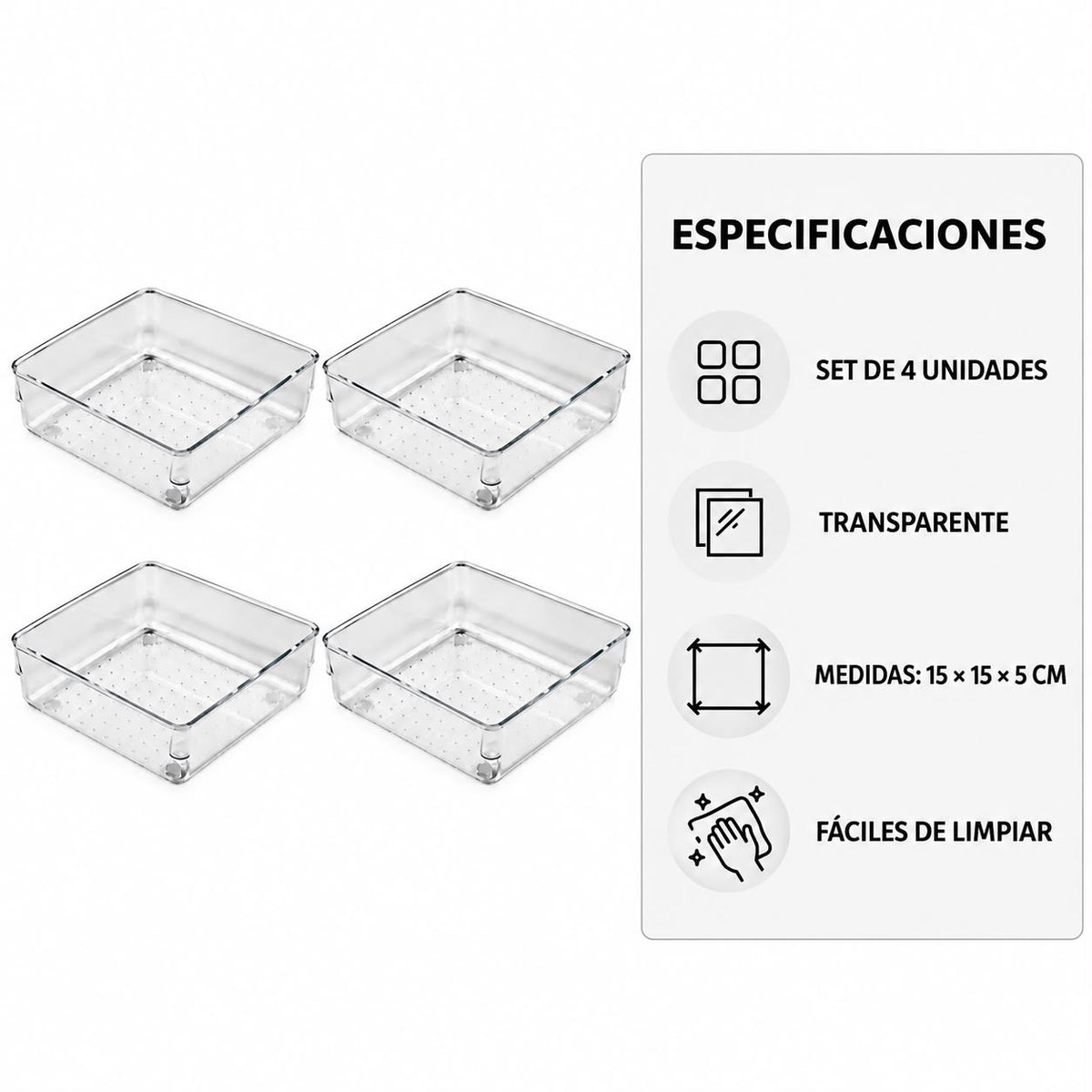 Cestas Organizadoras de Acrílico